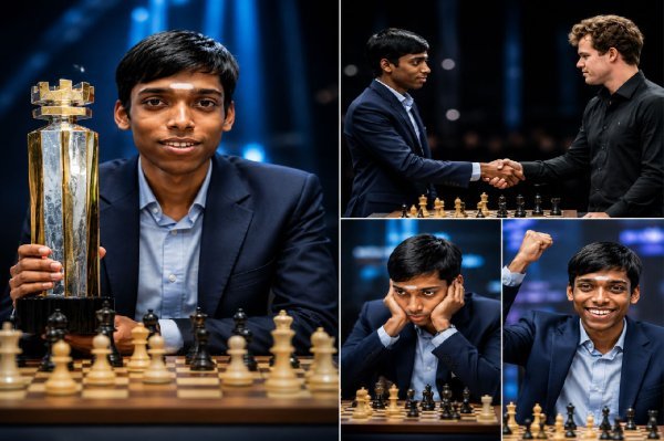 नार्वे चेस :  प्रज्ञानानंद ने रचा इतिहास, कार्लसन को दो बार हराकर जीता नॉर्वे चेस का ताज