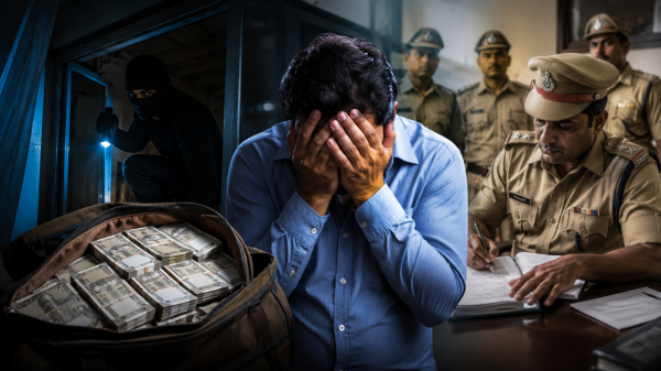सनसनीखेज खुलासा : चोरी की फर्जी कहानी रची, जांच में निकला व्यापारी का ही खेल