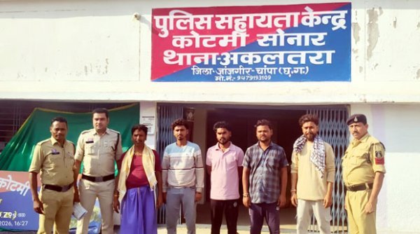 पुलिस सख्त : छत ढलाई को लेकर विवाद बना बवाल, दो पक्षों में मारपीट, पांच लोगों पर कार्रवाई