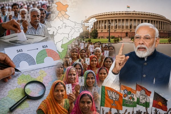 मास्टरप्लान : 543 से बढ़कर 824 होंगी लोकसभा सीटें, EAC-PM के फॉर्मूले से बदलेगा देश का सियासी नक्शा!