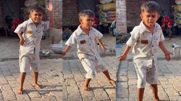 नन्हे उस्ताद का धमाल : ढोल की थाप पर बच्चे ने किया ऐसा धांसू डांस, सोशल मीडिया पर आ गया व्यूज का सैलाब!