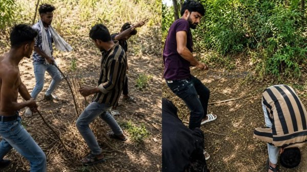 वारदात : रंगदारी विवाद में 5 युवकों का अपहरण, बीहड़ में बेरहमी से पिटाई