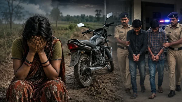 लिफ्ट देने के बहाने : आदिवासी महिला से छेड़छाड़, शोर मचाते ही भागे आरोपी; दो गिरफ्तार