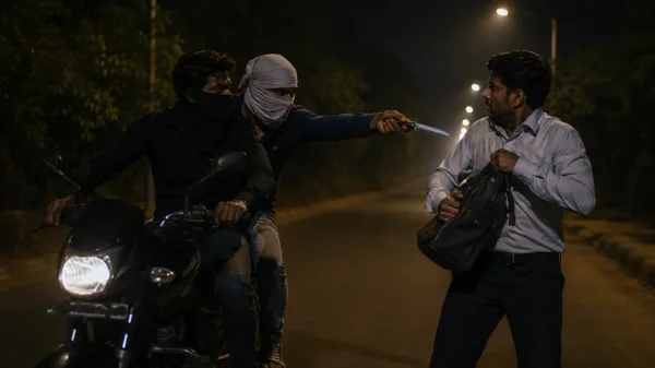 सनसनी :  बाइक सवार बदमाशों ने चाकू की नोक पर लूटे 10 लाख रुपए