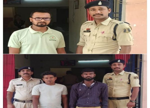 बड़ी कार्रवाई : अवैध शराब के साथ 3 आरोपी गिरफ्तार, 1.34 लाख की संपत्ति जब्त