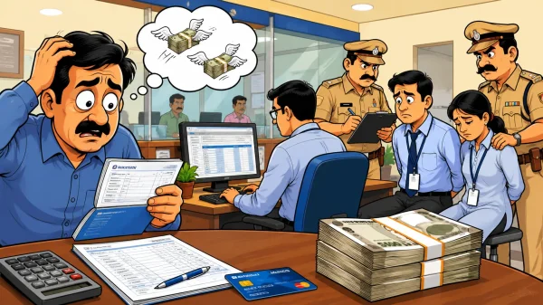 मामला :  ट्रांसपोर्ट को-ऑपरेटिव बैंक में ₹22 लाख की धोखाधड़ी