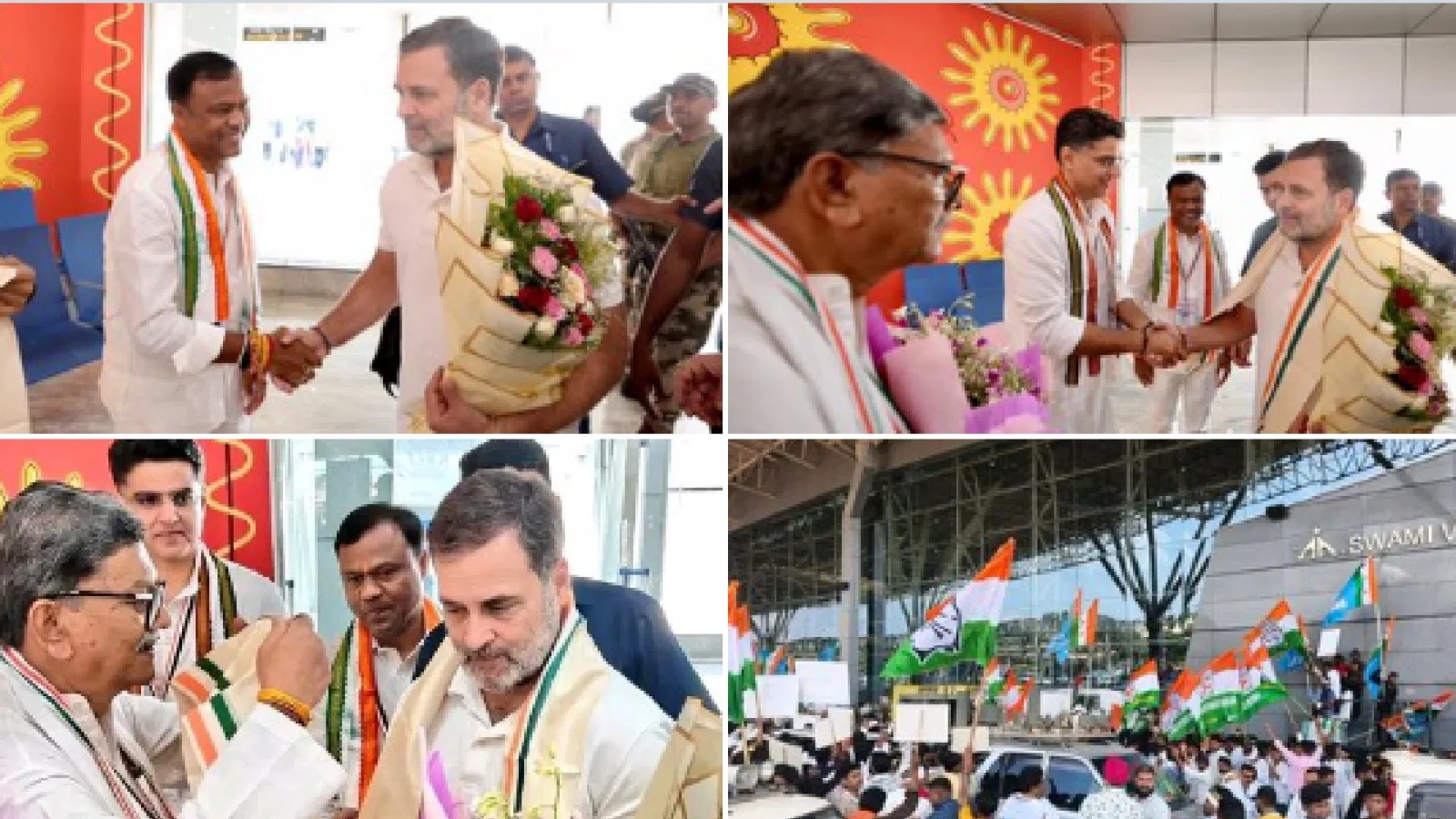 रायपुर प्रवास में पहुंचे राहुल गांधी