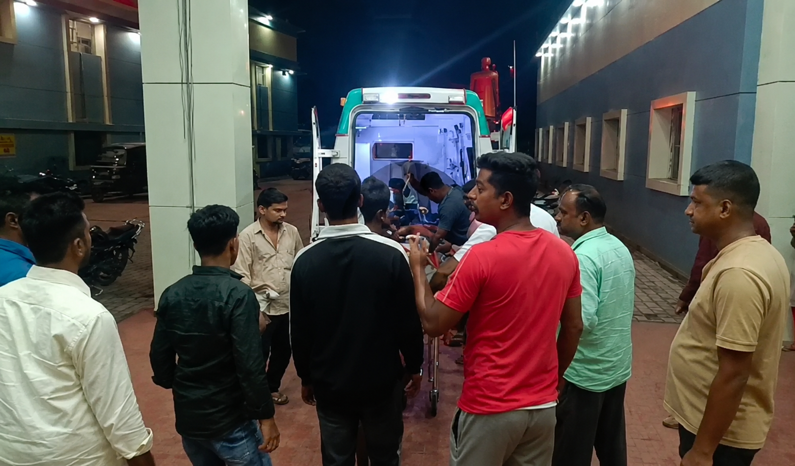 भिलाई में युवक पर हमला।