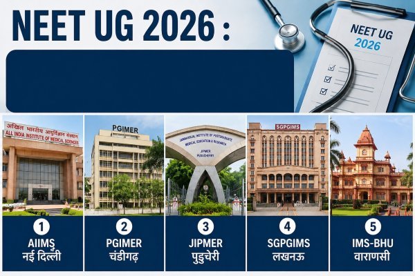 NEET UG 2026 :  मेडिकल एडमिशन के लिए जानिए देश के टॉप-5 सरकारी मेडिकल कॉलेज