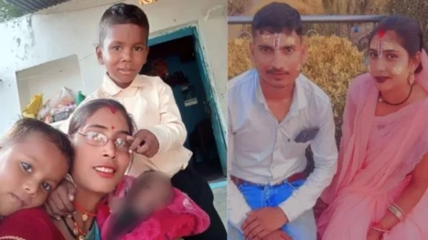 तिहरा हत्याकांड : शक में पागल पति ने पत्नी और दो मासूम बच्चों को कुल्हाड़ी से काटा, फिर खुद भी ट्रेन के आगे कूदा