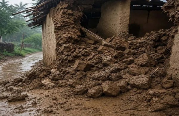 बेमेतरा में दर्दनाक हादसा : बारिश में गिरी कच्ची दीवार, दो सगी बहनों की मौत, महिला गंभीर