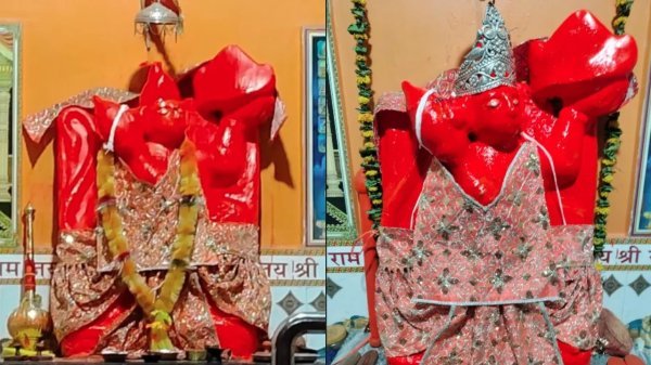 आस्था पर वार : बजरंगबली मंदिर से 30 तोले का मुकुट चोरी, लोगों में भारी आक्रोश