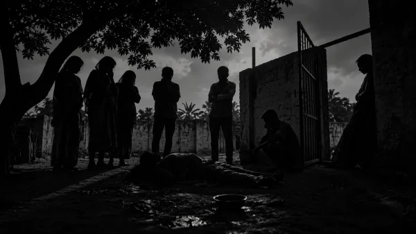 आंगन में मिला शव : महिला की संदिग्ध मौत से सनसनी, पोस्टमार्टम रिपोर्ट का इंतजार