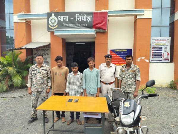साजिश नाकाम : सरिया दिखाकर मेडिकल संचालक को लूटने निकले तीन आरोपी गिरफ्तार