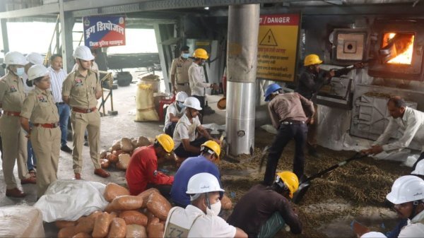 जब्त खेप खत्म : 4 दिन में 19.42 करोड़ का गांजा नष्ट, महासमुंद पुलिस का बड़ा अभियान