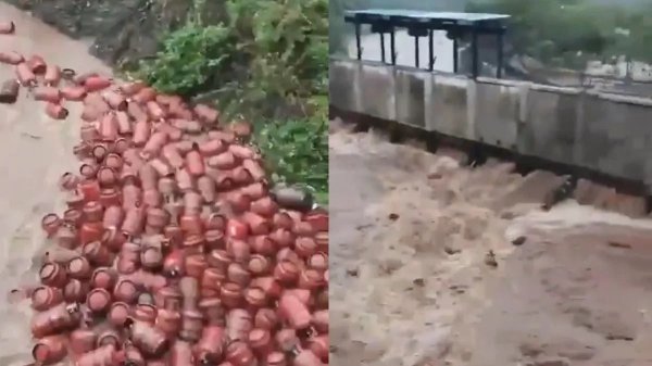 मूसलाधार आफत : उफान पर पातालगंगा नदी, बह गए 3000 एलपीजी सिलेंडर