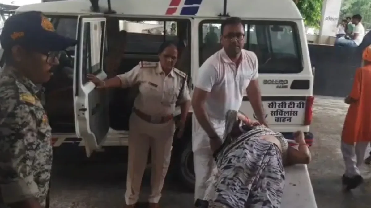 मुरैना पुलिस ने घायल महिला की मदद की