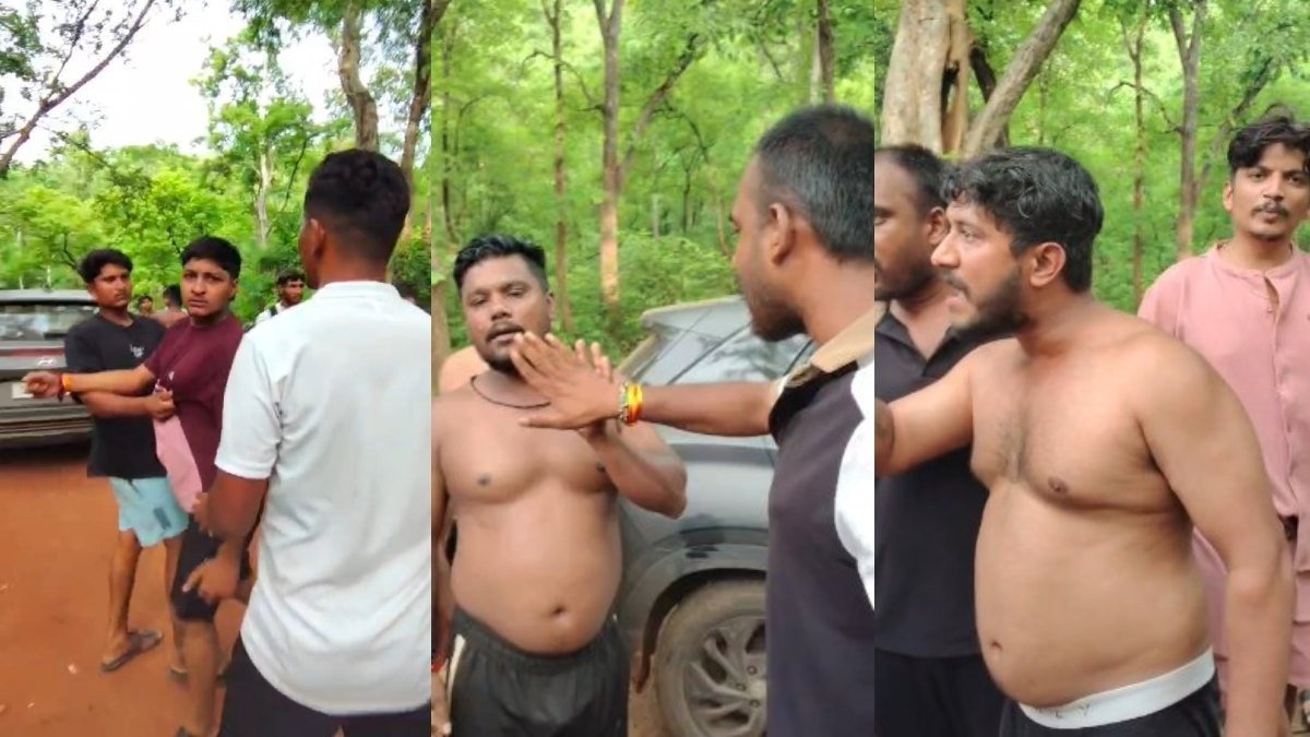 चिंगरापगार में हंगामे की तस्वीर