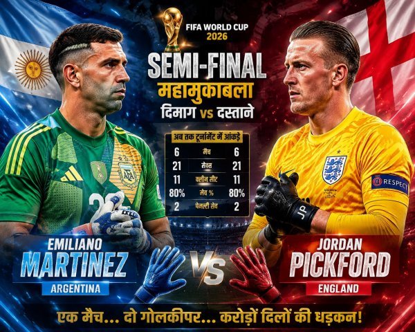 फीफा वर्ल्ड कप : जब गोलपोस्ट के सामने टकराएंगे दो सुपरमैन, पिकफोर्ड के रिफ्लेक्स बनाम मार्टिनेज का माइंड गेम