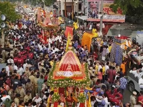 जगन्नाथ रथयात्रा : अहमदाबाद में भगवान जगन्नाथ की रथयात्रा शुरू, सुरक्षा के कड़े इंतजाम