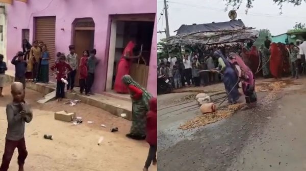 बड़ा कदम : अवैध शराब के खिलाफ आदिवासी महिलाओं का बड़ा एक्शन, गांव में खुद की कार्रवाई