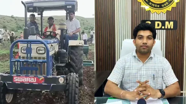 SDM का अनोखा अंदाज : कब्जे से मुक्त कराई जमीन, फिर ट्रैक्टर पर बैठकर किसान को दिलाया हक
