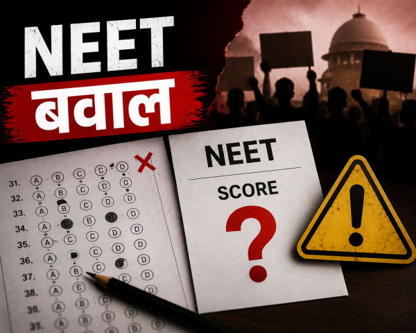 NEET रिजल्ट पर बवाल : OMR शीट और स्कोरकार्ड में गड़बड़ी के आरोप, छात्रों ने उठाई जांच की मांग