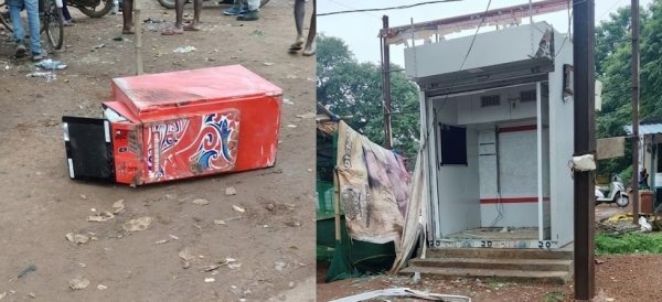 हड़कंप : बस्तर में ATM चोरी की बड़ी कोशिश, मशीन उखाड़ ले गए बदमाश, कैश निकालने में रहे नाकाम