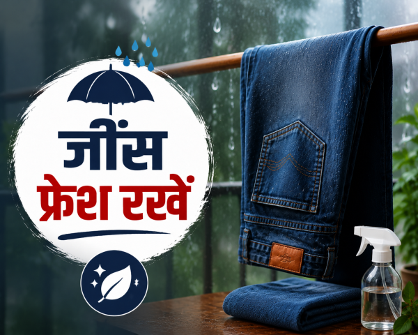 सही देखभाल : बिना वॉश किए भी फ्रेश रहेगी जींस, बरसात में काम आएंगे ये टिप्स