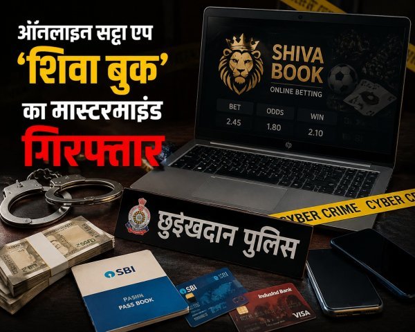 ऑनलाइन सट्टेबाजी : शिवा बुक ऐप का मुख्य संचालक गिरफ्तार, हर महीने ऐंठता था 10% कमीशन
