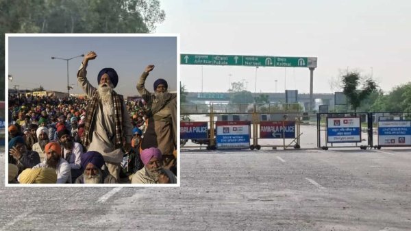 शंभू बॉर्डर पर तनाव : दिल्ली कूच से पहले पुलिस ने रोके किसान, महापंचायत पर संकट