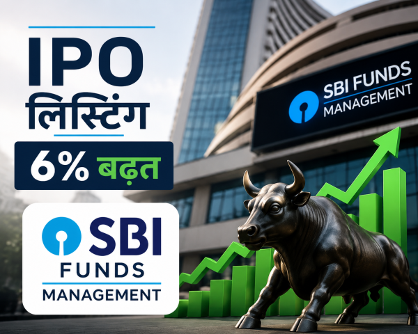 शेयर बाजार : 9700 करोड़ के IPO के बाद SBI फंड्स मैनेजमेंट की बाजार में शुरुआत
