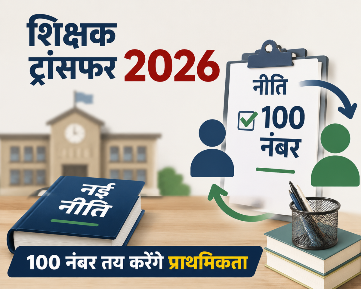 शिक्षक ट्रांसफर 2026 नई नीति