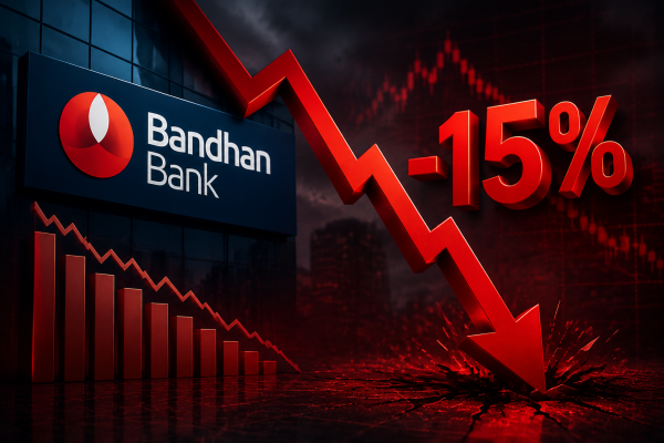 गिरावट : मुनाफा 35% बढ़ने के बाद भी बंधन बैंक का शेयर टूटा, 15% गिरने की ये रही बड़ी वजह