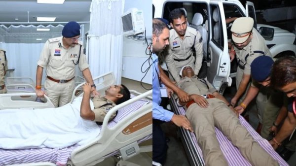 घेराव : रायपुर में प्रदर्शन के दौरान झड़प, PSI और महिला आरक्षक समेत 16 जवान घायल