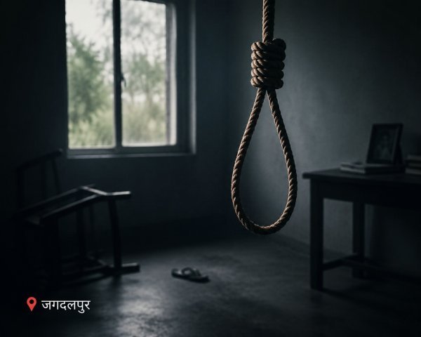 युवक की आत्महत्या : जगदलपुर में 19 साल के युवक ने घर में लगाई फांसी, मौत की वजह तलाश रही पुलिस