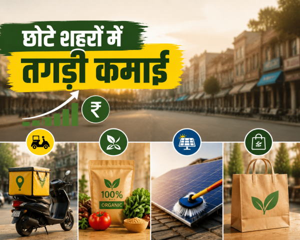 छोटे शहरों में तगड़ी कमाई का मौका : कम बजट में शुरू करें ये 4 सुपरहिट स्टार्टअप, लागत कम और मुनाफा दमदार