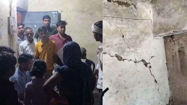 लापरवाही : बीईओ कार्यालय की जर्जर दीवार गिरी, सुरक्षा व्यवस्था पर उठे गंभीर सवाल