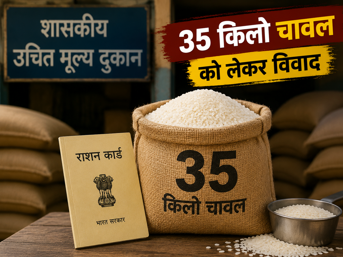 राशन दुकान संचालक ने की जांच की मांग