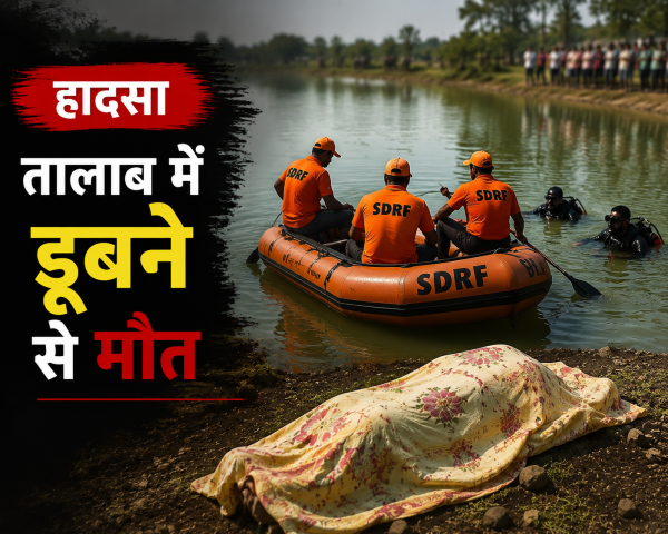 हादसा : तालाब में नहाने गई बुजुर्ग महिला की डूबने से मौत, SDRF ने रेस्क्यू कर निकाला शव