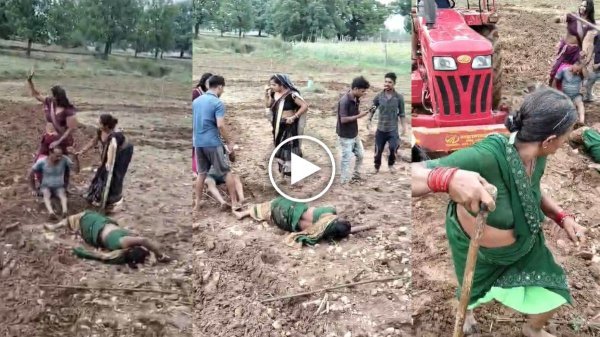 हमला : जमीन विवाद , दो पक्षों में जमकर चले लाठी-डंडे; ट्रैक्टर से कुचलने की कोशिश का आरोप