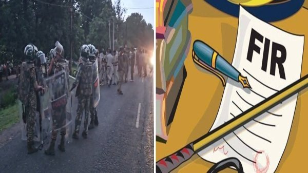 गिरफ्तारी करने गई पुलिस टीम पर हमला, अब आरोपियों की तलाश तेज