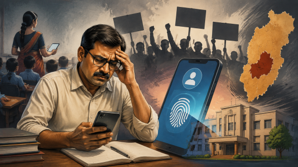 ऑनलाइन अटेंडेंस बनी परेशानी : VSK ऐप की खामियों पर शिक्षक संघ नाराज, सुधार नहीं होने पर आंदोलन की दी चेतावनी