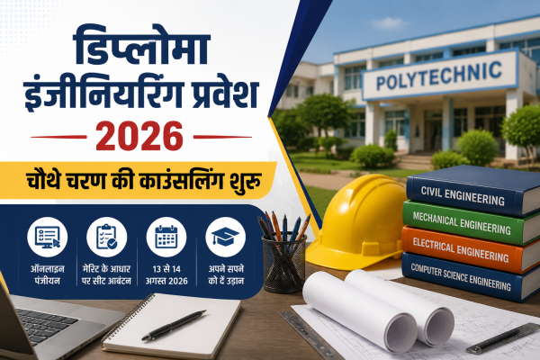 पॉलीटेक्निक में डिप्लोमा इंजीनियरिंग प्रवेश 2026 की चौथे चरण की काउंसिलिंग शुरू