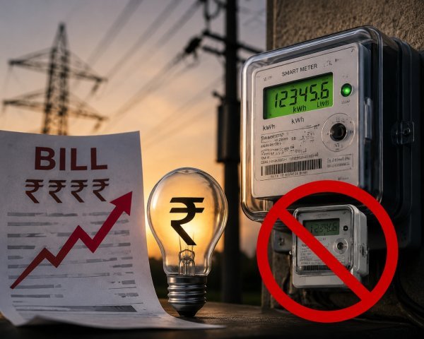 स्मार्ट मीटर विवाद के बीच सरकार का डेटा जारी, जुलाई में 28% घटी बिजली खपत