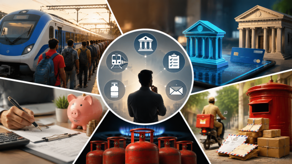 आज से लागू हुए 5 बड़े नियम : तत्काल टिकट, बैंकिंग, ITR, LPG और स्पीड पोस्ट में बड़े बदलाव