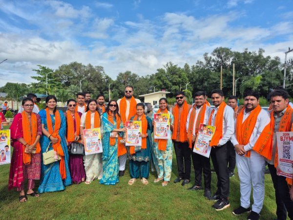 महासमुंद में भाजयुमो का शक्ति प्रदर्शन, JOIN BJYM अभियान का हुआ शुभारंभ