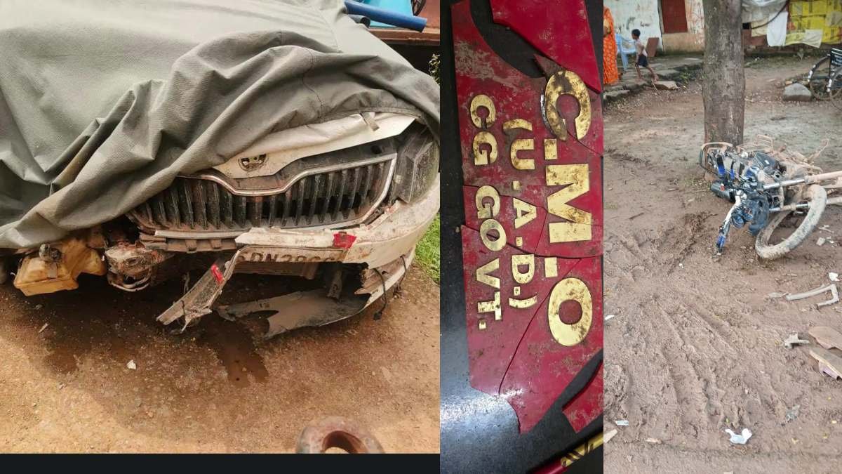 मुंगेली हादसा: &amp;amp;#039;CMO&amp;amp;#039; लिखी कार की टक्कर से दो की मौत