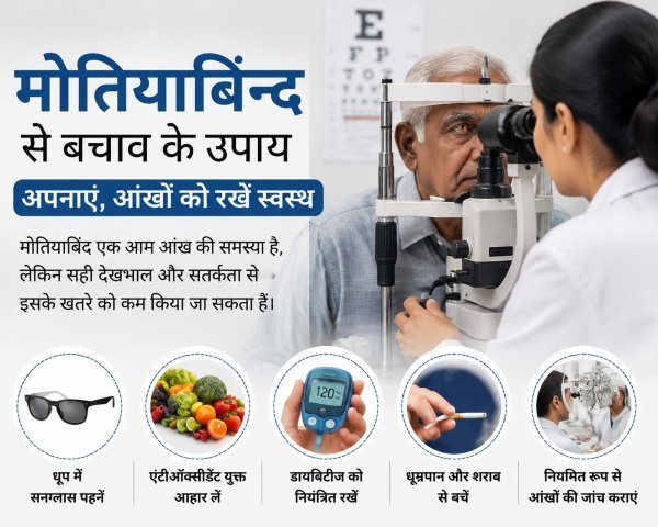 मोतियाबिंद : देखभाल में बरतें सावधानी, बढ़ती उम्र में आंखों की सेहत का रखें खास ख्याल
