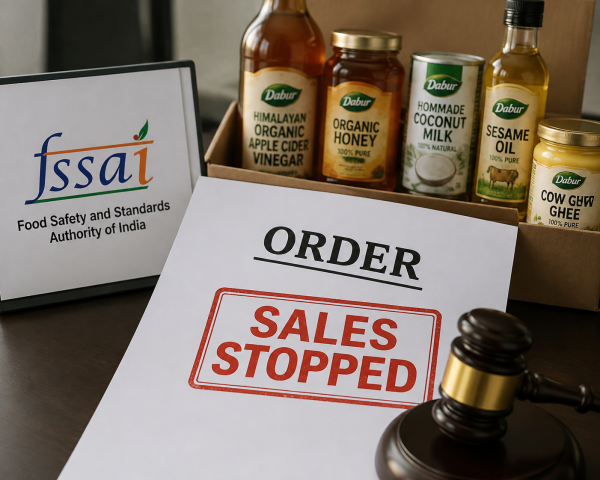 FSSAI की डाबर इंडिया पर सख्ती, 100% दावों वाले प्रोडक्ट्स की बिक्री रोकने का आदेश
